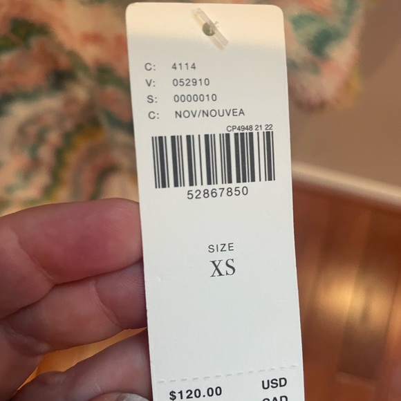 Anthropologie Xs knit ss sweater NWT. Fluffy warm marbled design top. - Picture 3 of 4